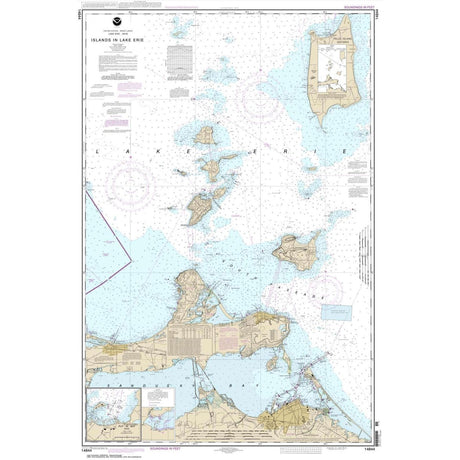 NOAA Chart 14844: Islands in Lake Erie; Put-In-Bay - Life Raft Professionals