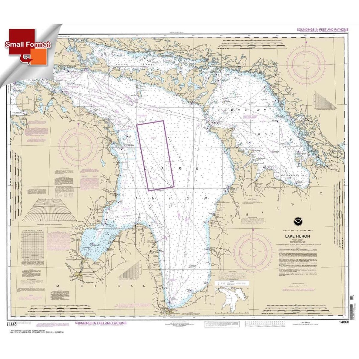 NOAA Chart 14860: Lake Huron - Life Raft Professionals