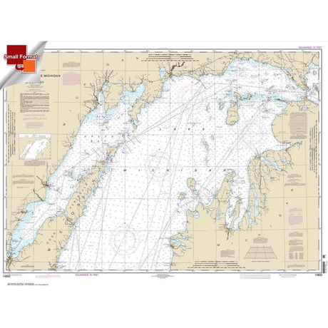 NOAA Chart 14902: North end of Lake Michigan: including Green Bay - Life Raft Professionals