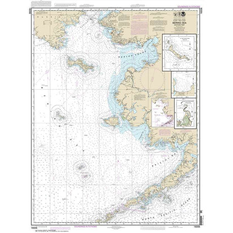 NOAA Chart 16006: Bering Sea-eastern part; St. Matthew Island: Bering Sea; Cape Etolin: Achorage: Nunivak Island - Life Raft Professionals