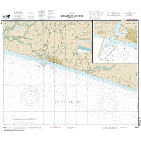 NOAA Chart 16206: Nome Hbr. and approaches: Norton Sound; Nome Harbor - Life Raft Professionals