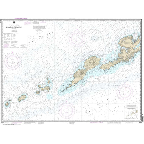 NOAA Chart 16500: Unalaska l. to Amukta l. - Life Raft Professionals