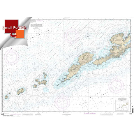 NOAA Chart 16500: Unalaska l. to Amukta l. - Life Raft Professionals