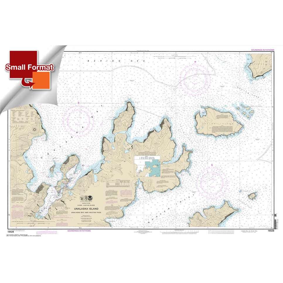 NOAA Chart 16528: Unalaska Bay and Akutan Pass - Life Raft Professionals