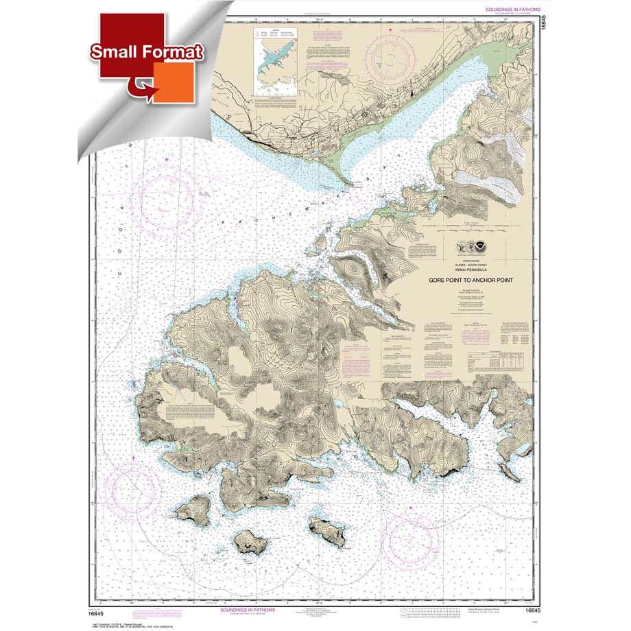 NOAA Chart 16645: Gore Point to Anchor Point - Life Raft Professionals