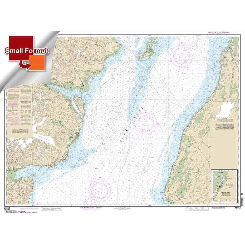 NOAA Chart 16661: Cook Inlet-Anchor Point to Kalgin Island; Ninilchik Harbor - Life Raft Professionals