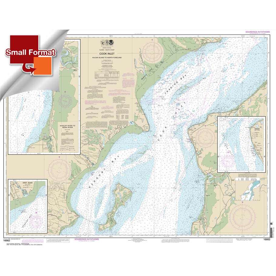 NOAA Chart 16662: Cook Inlet-Kalgin Island to North Foreland - Life Raft Professionals