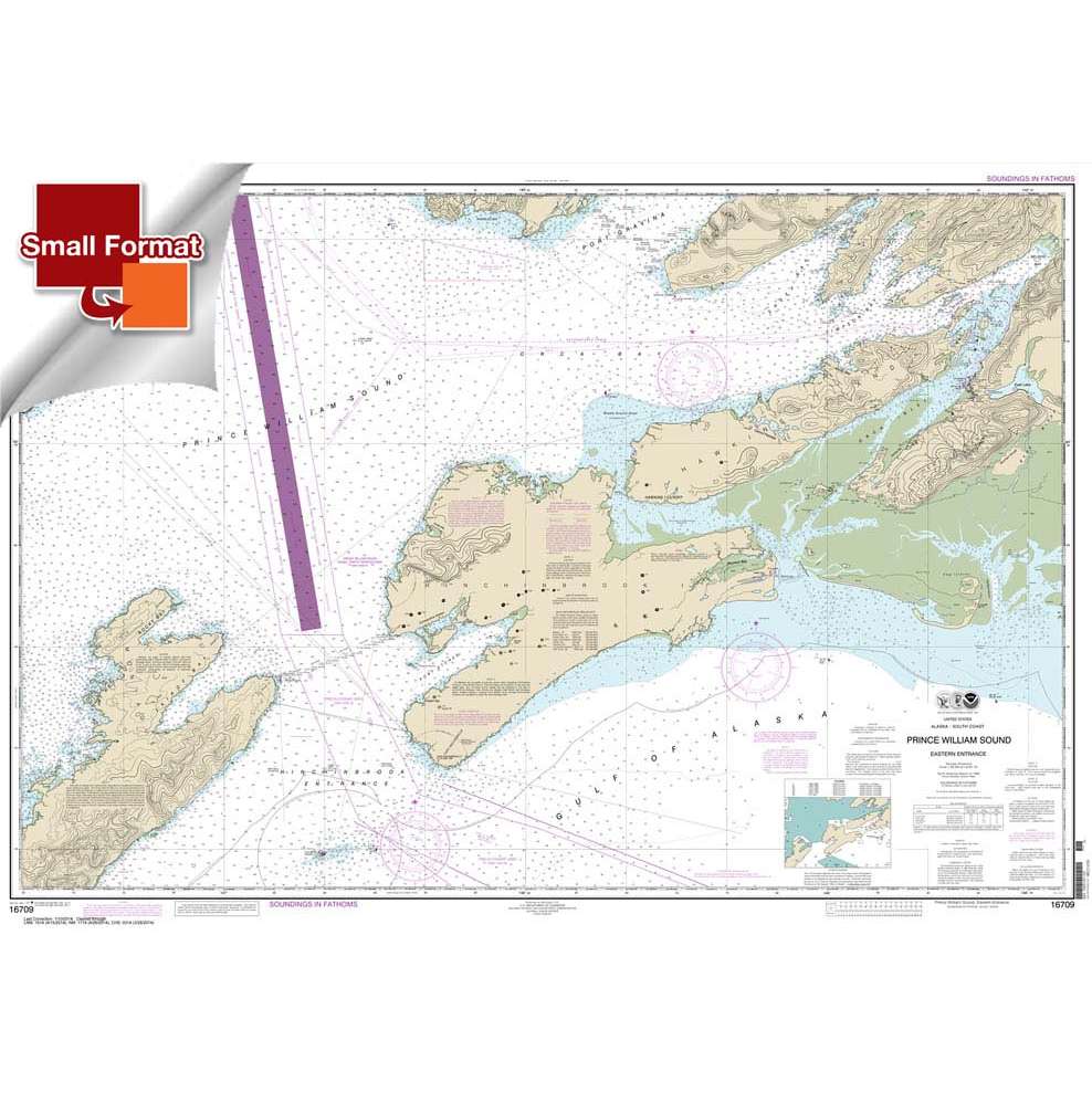 NOAA Chart 16709: Prince William Sound-eastern entrance - Life Raft Professionals
