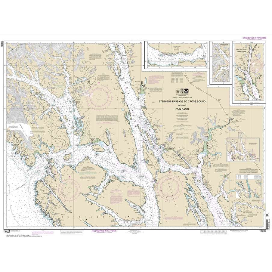 NOAA Chart 17300: Stephens Passage to Cross Sound: including Lynn Canal - Life Raft Professionals