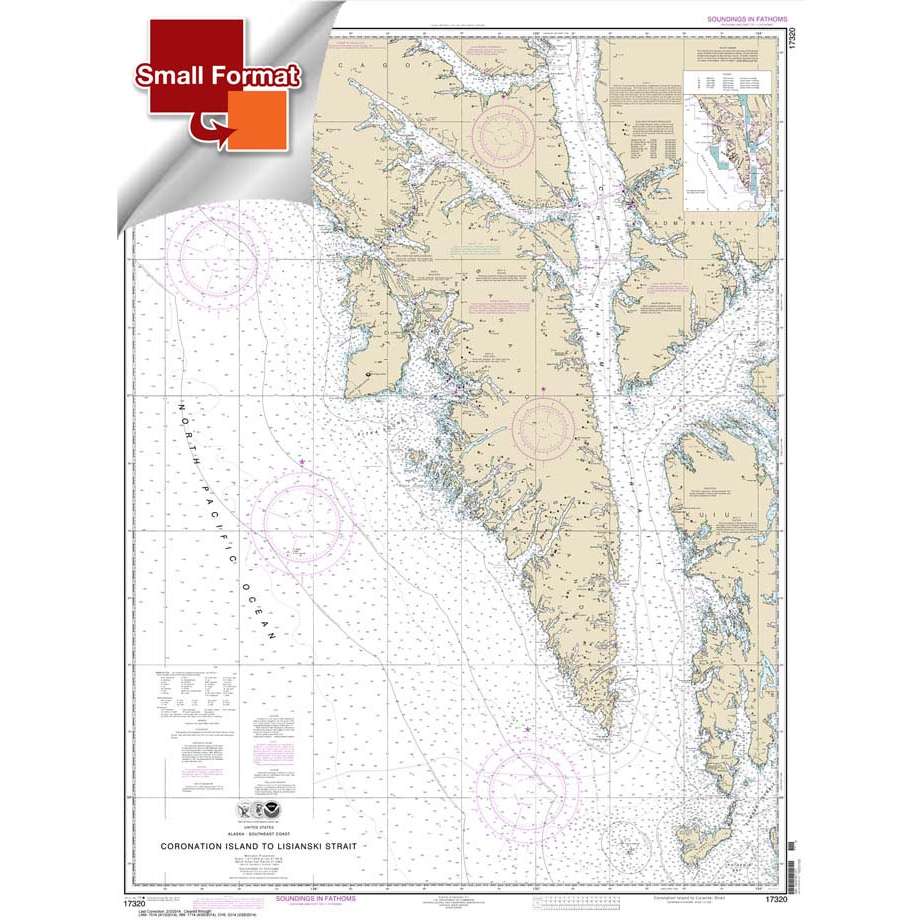NOAA Chart 17320: Coronation Island to Lisianski Strait - Life Raft Professionals