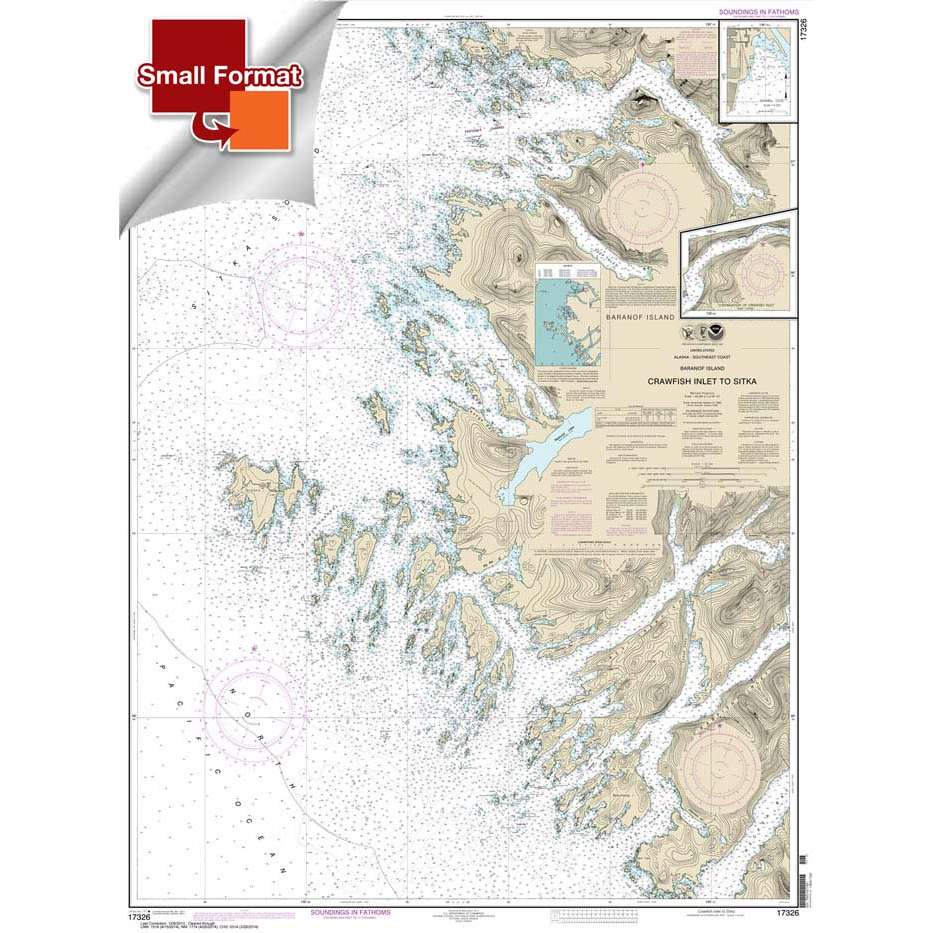 NOAA Chart 17326: Crawfish Inlet to Sitka: Baranof I.; Sawmill Cove - Life Raft Professionals