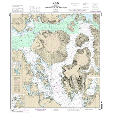 NOAA Chart 17382: Zarembo Island and approaches; Burnett Inlet: Etolin Island; Steamer Bay - Life Raft Professionals
