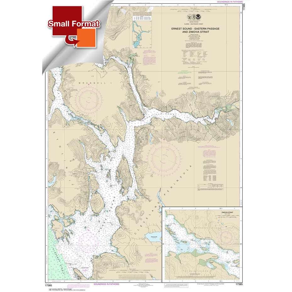 NOAA Chart 17385: Ernest Sound-Eastern Passage and Zimovia Strait; Zimovia Strait - Life Raft Professionals