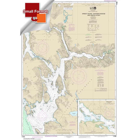 NOAA Chart 17385: Ernest Sound-Eastern Passage and Zimovia Strait; Zimovia Strait - Life Raft Professionals