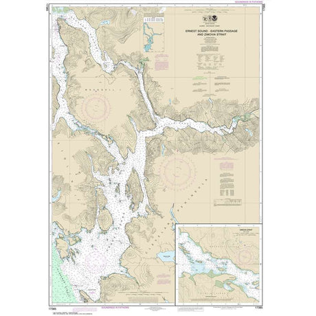 NOAA Chart 17385: Ernest Sound-Eastern Passage and Zimovia Strait; Zimovia Strait - Life Raft Professionals