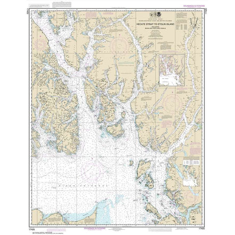 NOAA Chart 17420: Hecate Strait to Etolin Island: including Behm and Portland Canals - Life Raft Professionals
