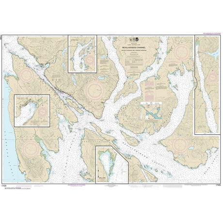 NOAA Chart 17428: Revillagigedo Channel: Nichols Passage: and Tongass Narrows; Seal Cove; Ward Cove - Life Raft Professionals