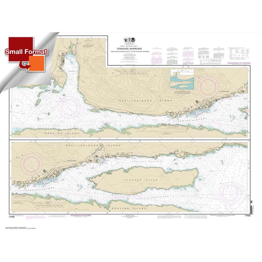 NOAA Chart 17430: Tongass Narrows - Life Raft Professionals