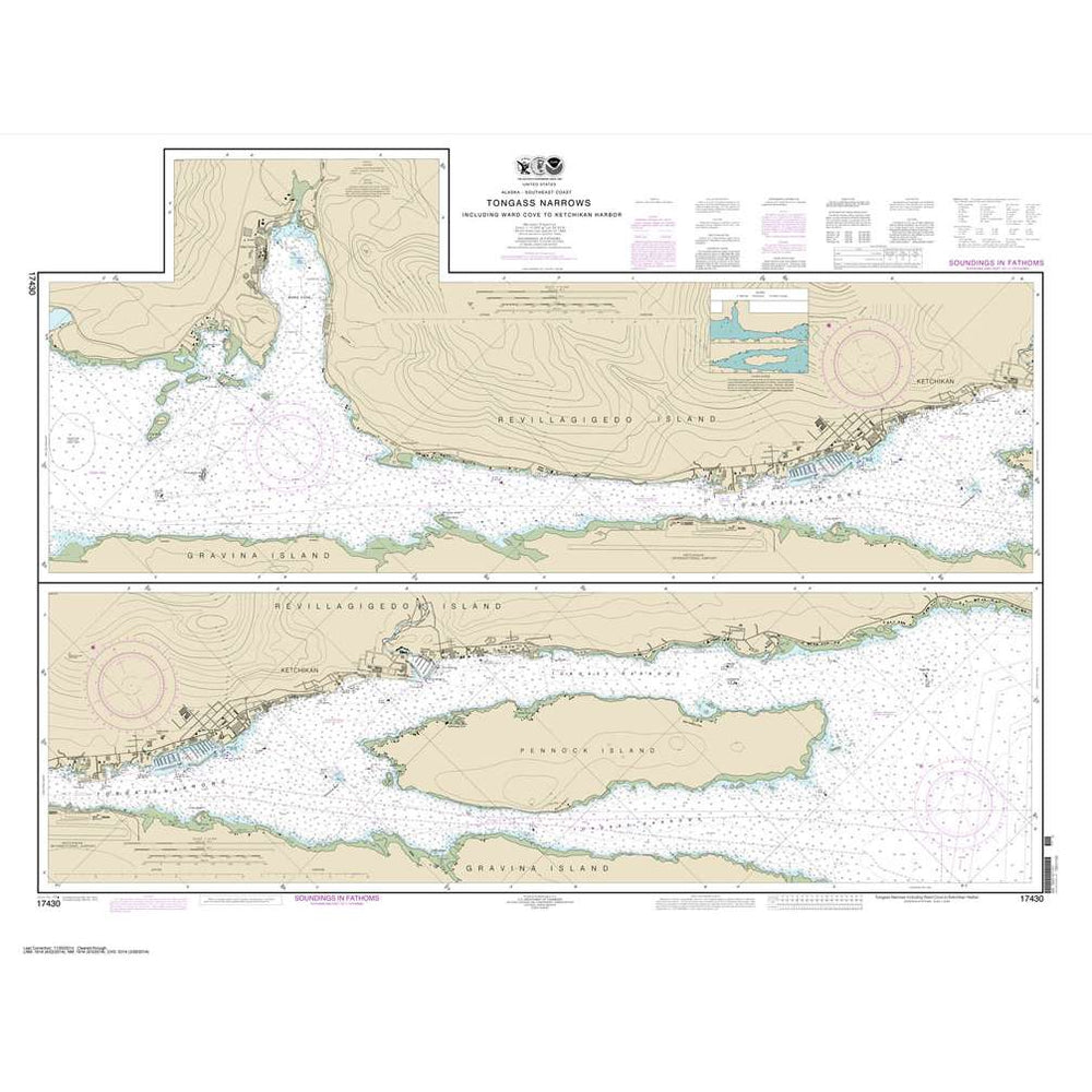 NOAA Chart 17430: Tongass Narrows - Life Raft Professionals