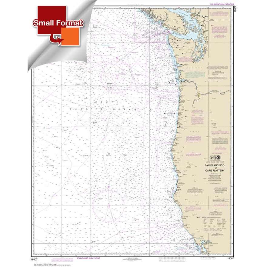 NOAA Chart 18007: San Francisco to Cape Flattery - Life Raft Professionals