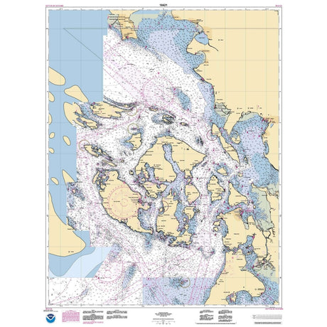 NOAA Chart 18421: Strait of Juan de Fuca to Strait of Georgia;Drayton Harbor - Life Raft Professionals