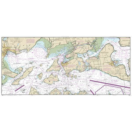 NOAA Chart 18423: Bellingham to Everett Including San Juan Islands; Blaine (7 PAGE FOLIO) Not updated since 2014 - Life Raft Professionals
