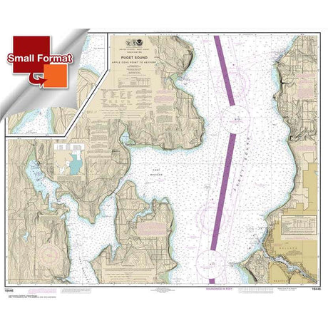 NOAA Chart 18446: Puget Sound-Apple Cove Point to Keyport; Agate Passage - Life Raft Professionals