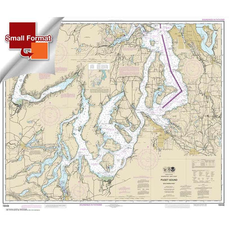 NOAA Chart 18448: Puget Sound-southern part - Life Raft Professionals