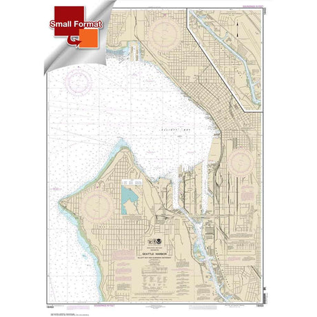 NOAA Chart 18450: Seattle Harbor: Elliott Bay and Duwamish Waterway - Life Raft Professionals