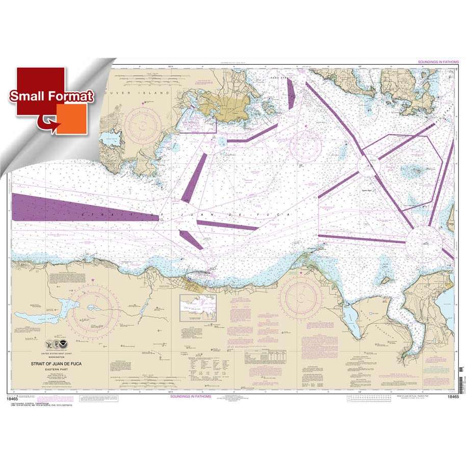 NOAA Chart 18465: Strait of Juan de Fuca-eastern part - Life Raft Professionals