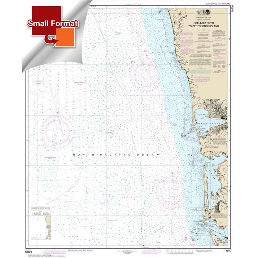 NOAA Chart 18500: Columbia River to Destruction Island - Life Raft Professionals