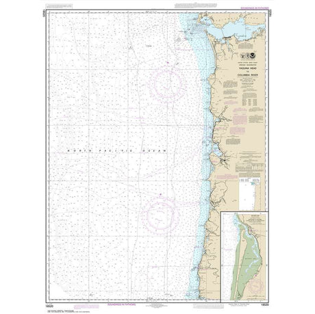 NOAA Chart 18520: Yaquina Head to Columbia River; Netarts Bay - Life Raft Professionals