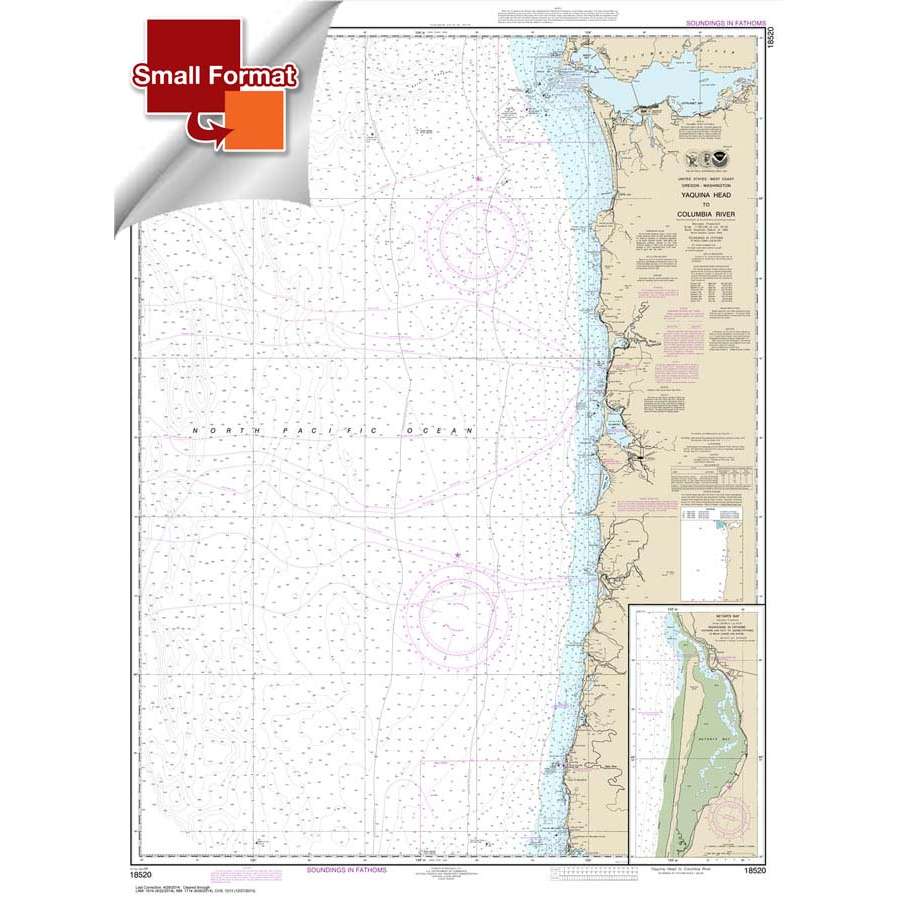 NOAA Chart 18520: Yaquina Head to Columbia River; Netarts Bay - Life Raft Professionals
