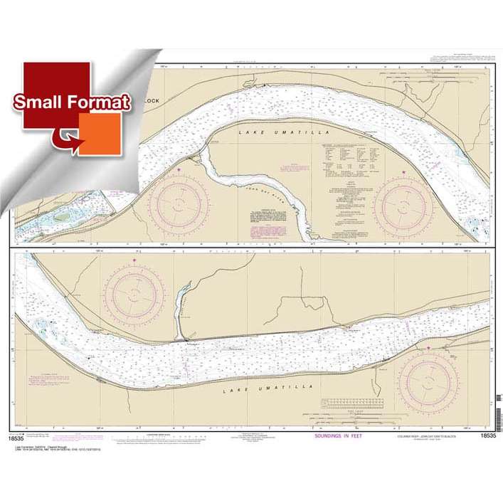 NOAA Chart 18535: Columbia River John Day Dam to Blalock - Life Raft Professionals
