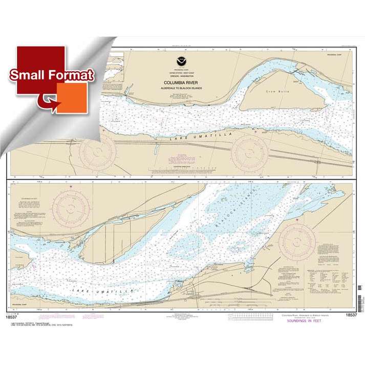 NOAA Chart 18537: Columbia River Alderdale to Blalock Islands - Life Raft Professionals