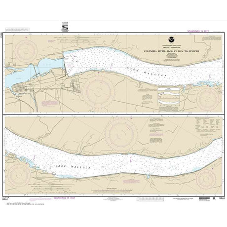 NOAA Chart 18541: Columbia River-McNary Dam to Juniper - Life Raft Professionals