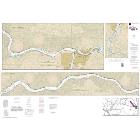NOAA Chart 18548: Snake River-Lower Granite Lake Franklin D. Roosevelt Lake - Life Raft Professionals