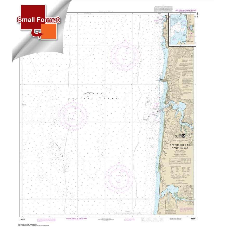 NOAA Chart 18561: Approaches to Yaquina Bay; Depoe Bay - Life Raft Professionals
