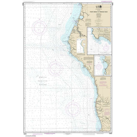 NOAA Chart 18620: Point Arena to Trinidad Head; Rockport Landing; Shelter Cove - Life Raft Professionals