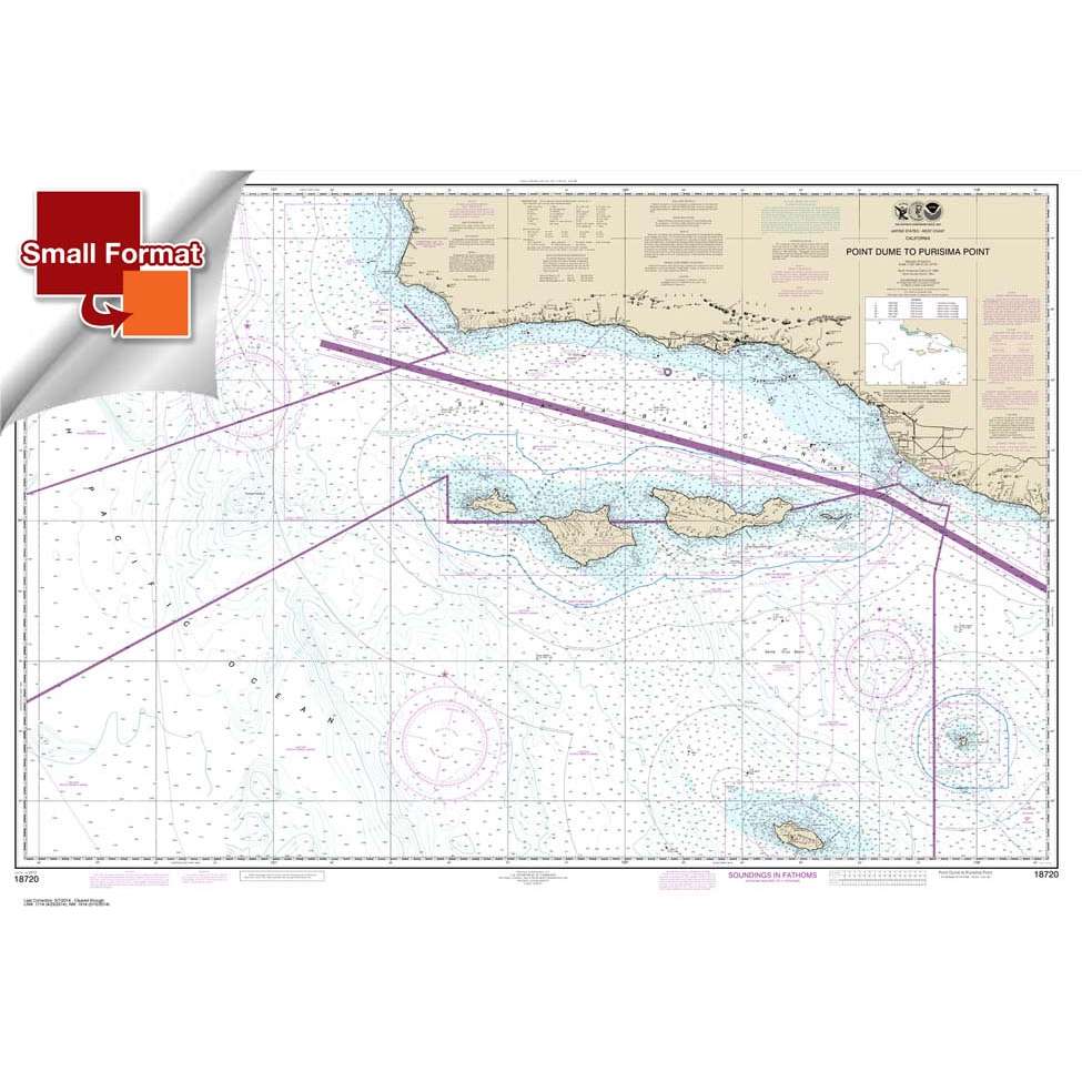 NOAA Chart 18720: Point Dume to Purisma Point - Life Raft Professionals