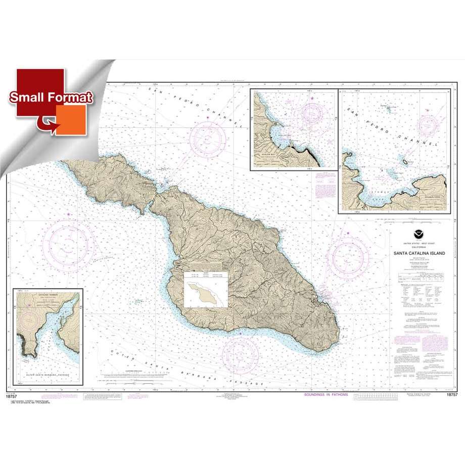 NOAA Chart 18757: Santa Catalina Island; Avalon Bay; Catalina Harbor; Isthmus Cove - Life Raft Professionals
