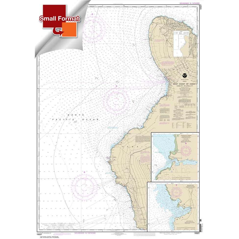 NOAA Chart 19327: West Coast of Hawai'i Cook Point to Upolu Point; Keauhou Bay; Honokohau Harbor - Life Raft Professionals
