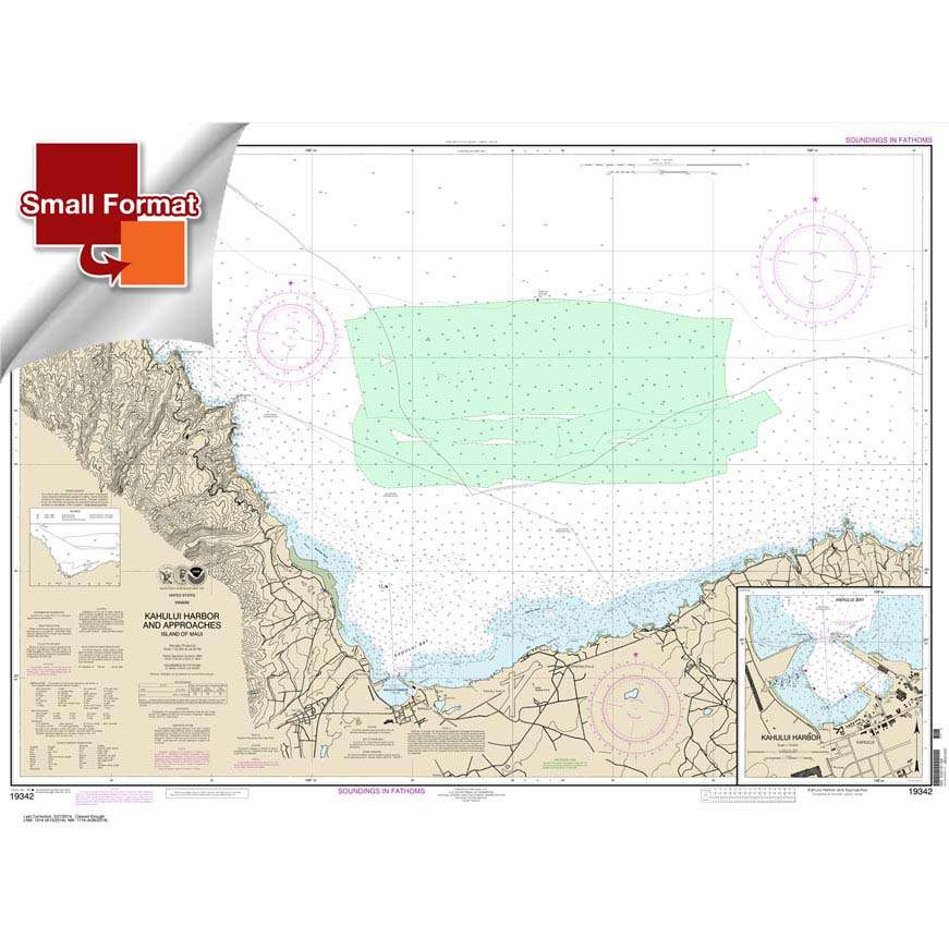 NOAA Chart 19342: Kahului Harbor and approaches; Kahului Harbor - Life Raft Professionals