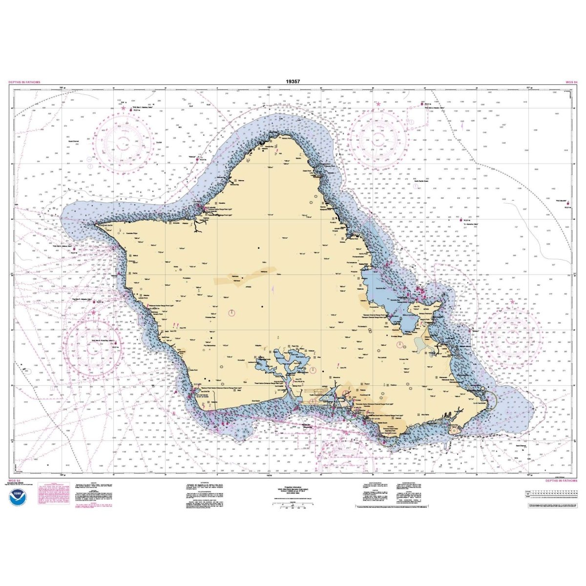 NOAA Chart 19357: Island of O'ahu; Barbers Point Harbor - Life Raft Professionals