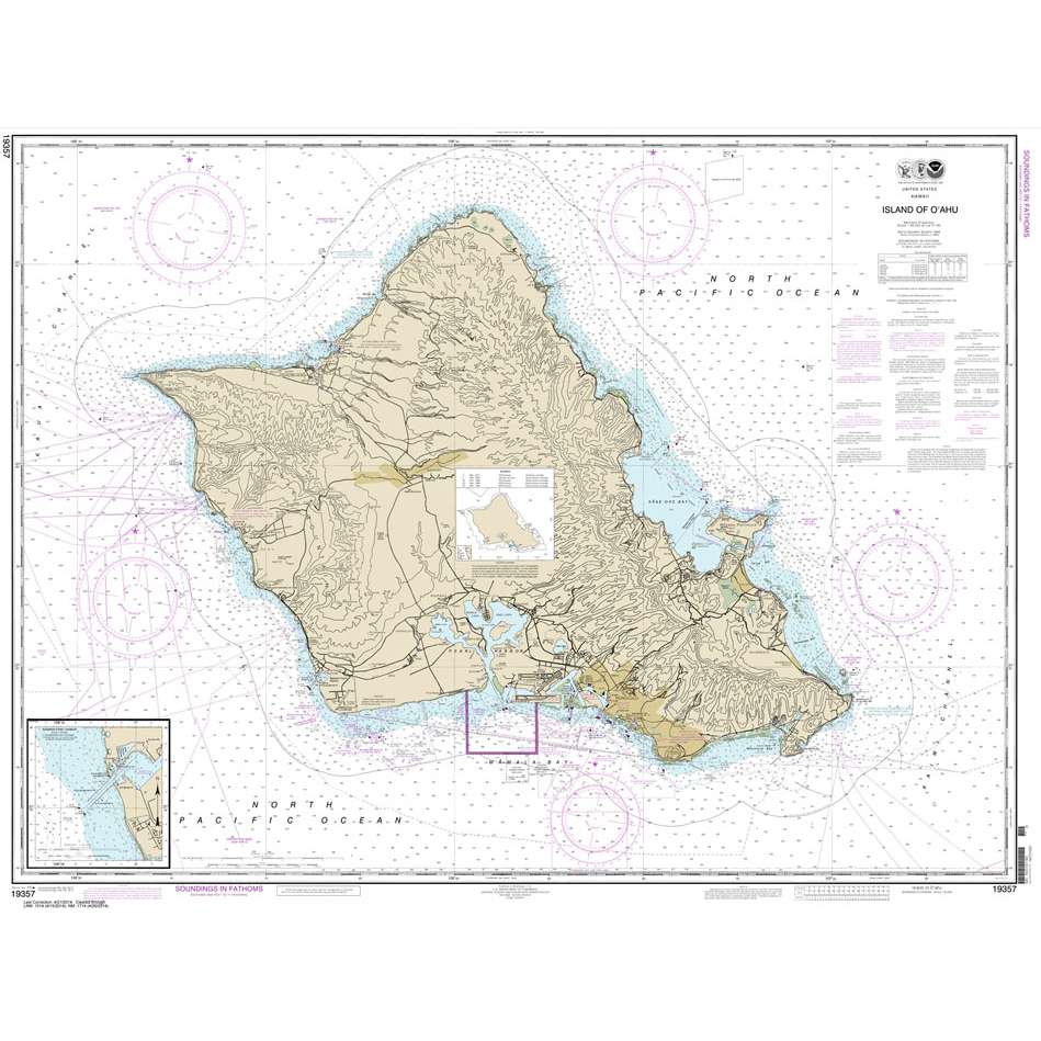 NOAA Chart 19357: Island of O'ahu; Barbers Point Harbor - Life Raft Professionals
