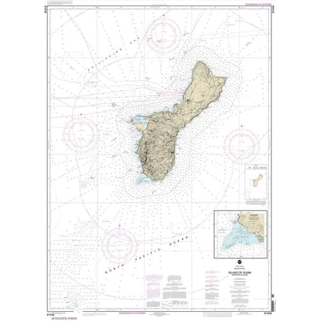 NOAA Chart 81048: Mariana Islands Island of Guam Territory of Guam;Cocos Lagoon - Life Raft Professionals