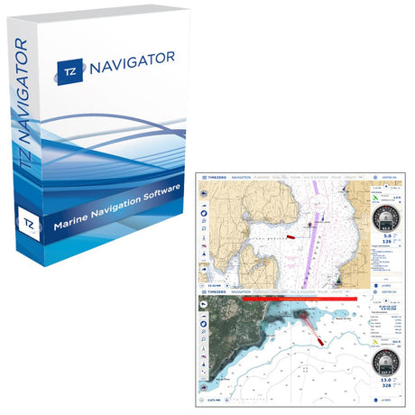 Nobeltec TZ Navigator Software On USB Flashdrive & NOAA Charts Installed [TZ-100-107] - Life Raft Professionals