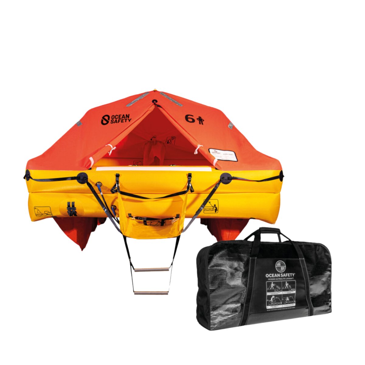 Ocean Safety Ultralite ISO Life Raft, 6-12 Person - Life Raft Professionals