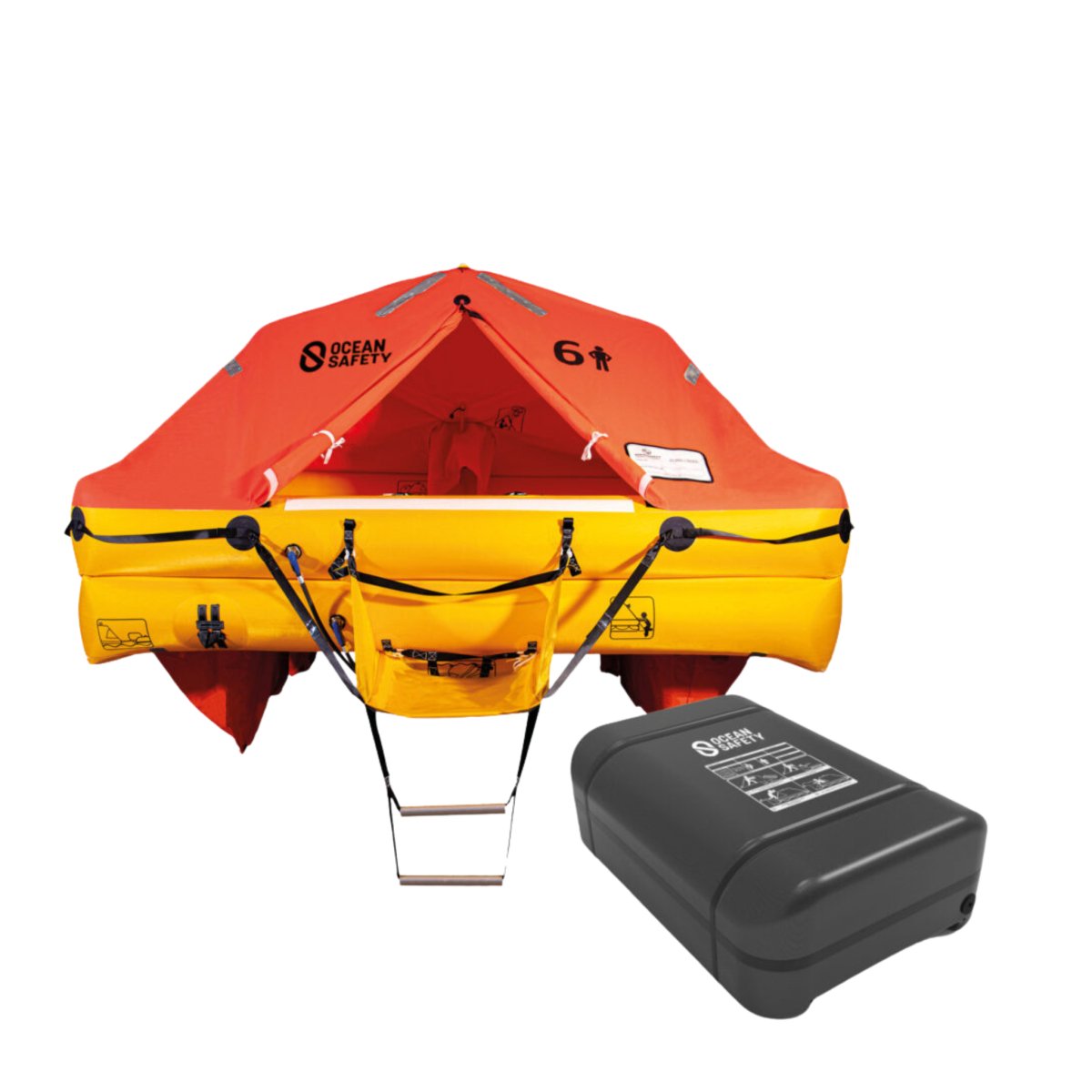 Life Raft R1200 Ocean Safety Ultralite ISO Life Raft, 6-12 Person – Life Raft Professionals