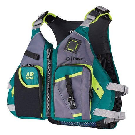 Onyx Airspan Angler Life Jacket - M/L - Green [123200-400-040-23] - Life Raft Professionals